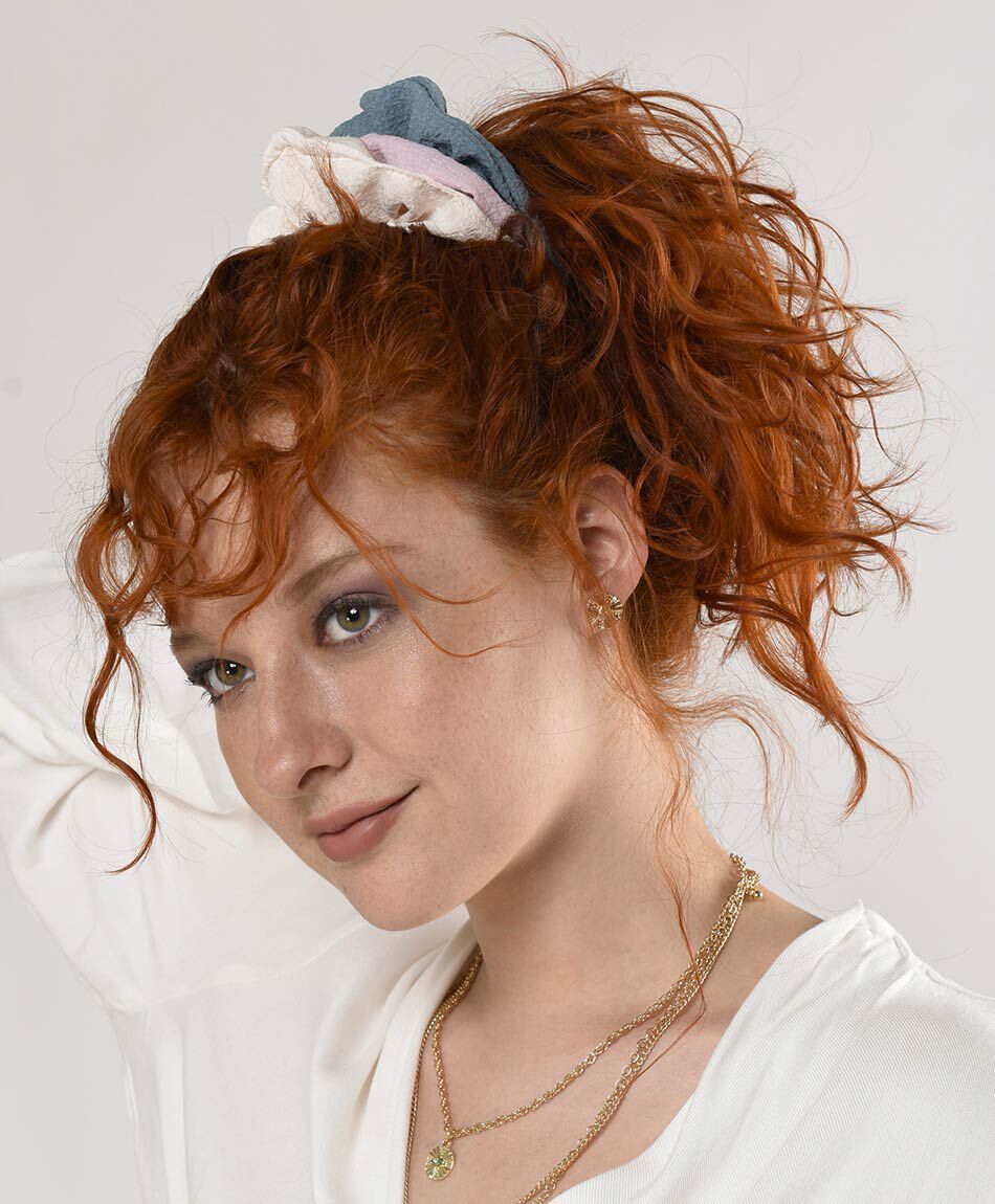 Set de colets mujer texturizado 3 piezas