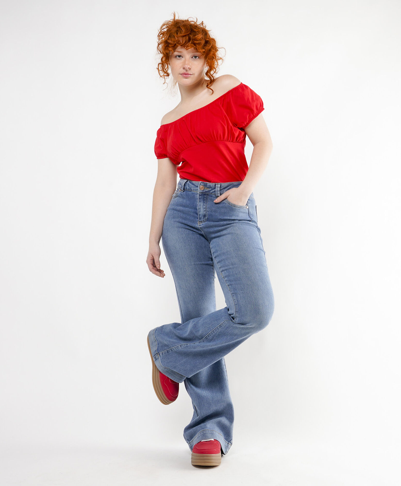 Jeans mujer basta ancha flare Jeans mujer basta ancha flare