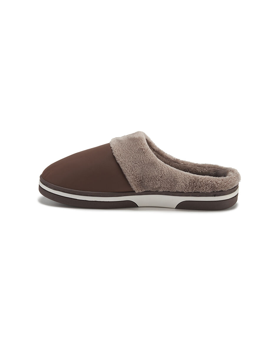 Pantufla hombre mix texturas