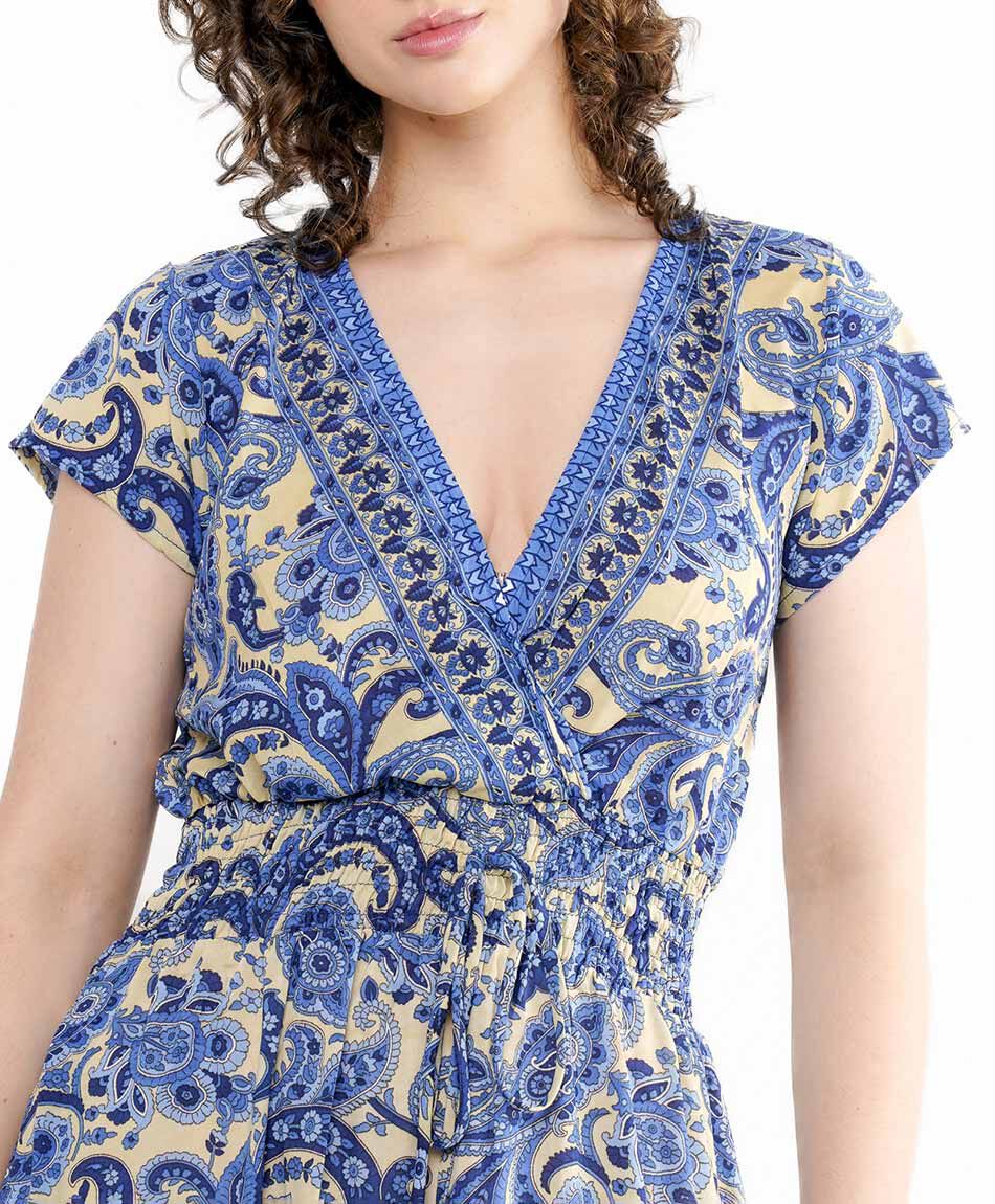 Vestido mujer maxi blue