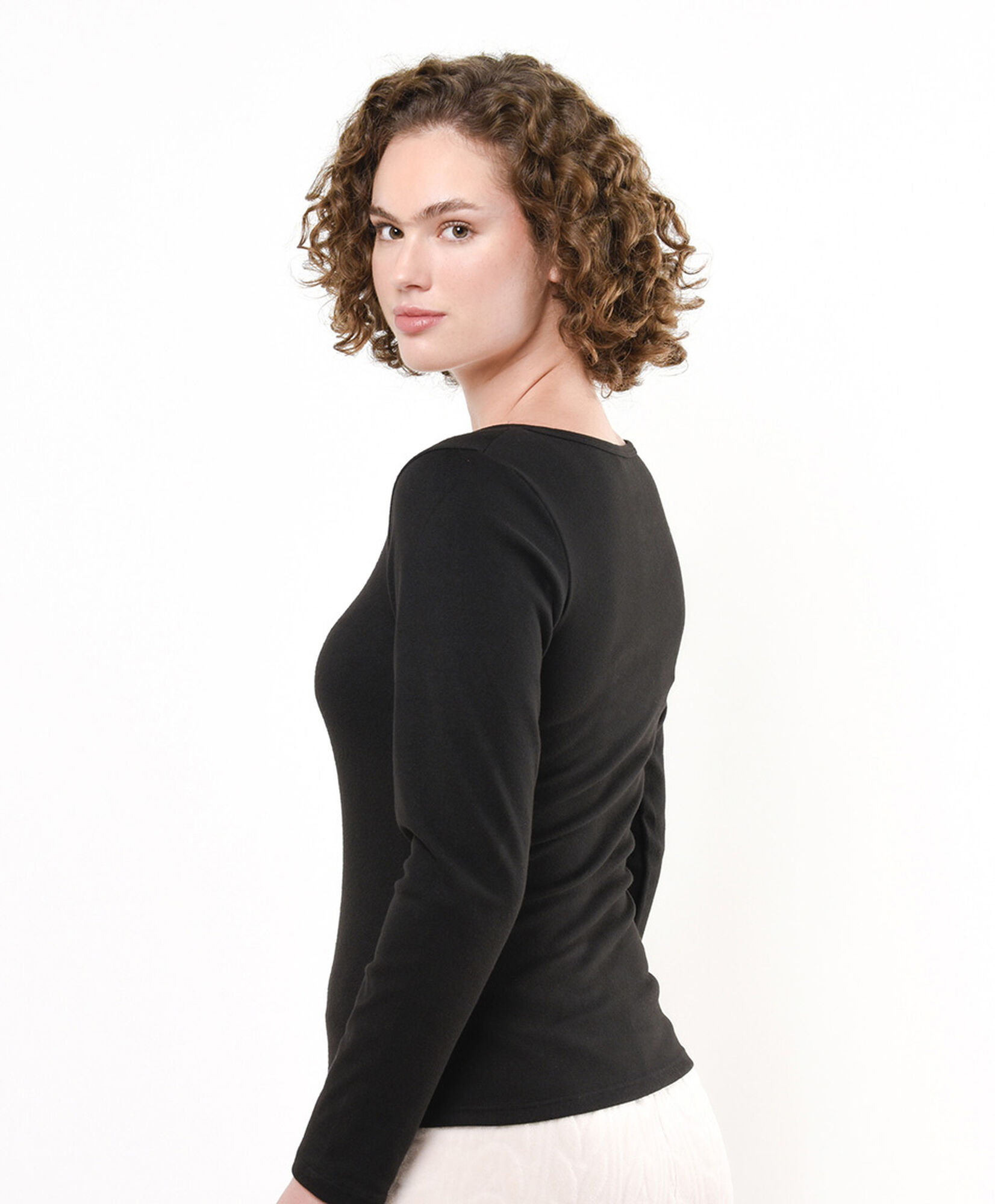 Camiseta mujer negra extra warm Camiseta mujer negra extra warm
