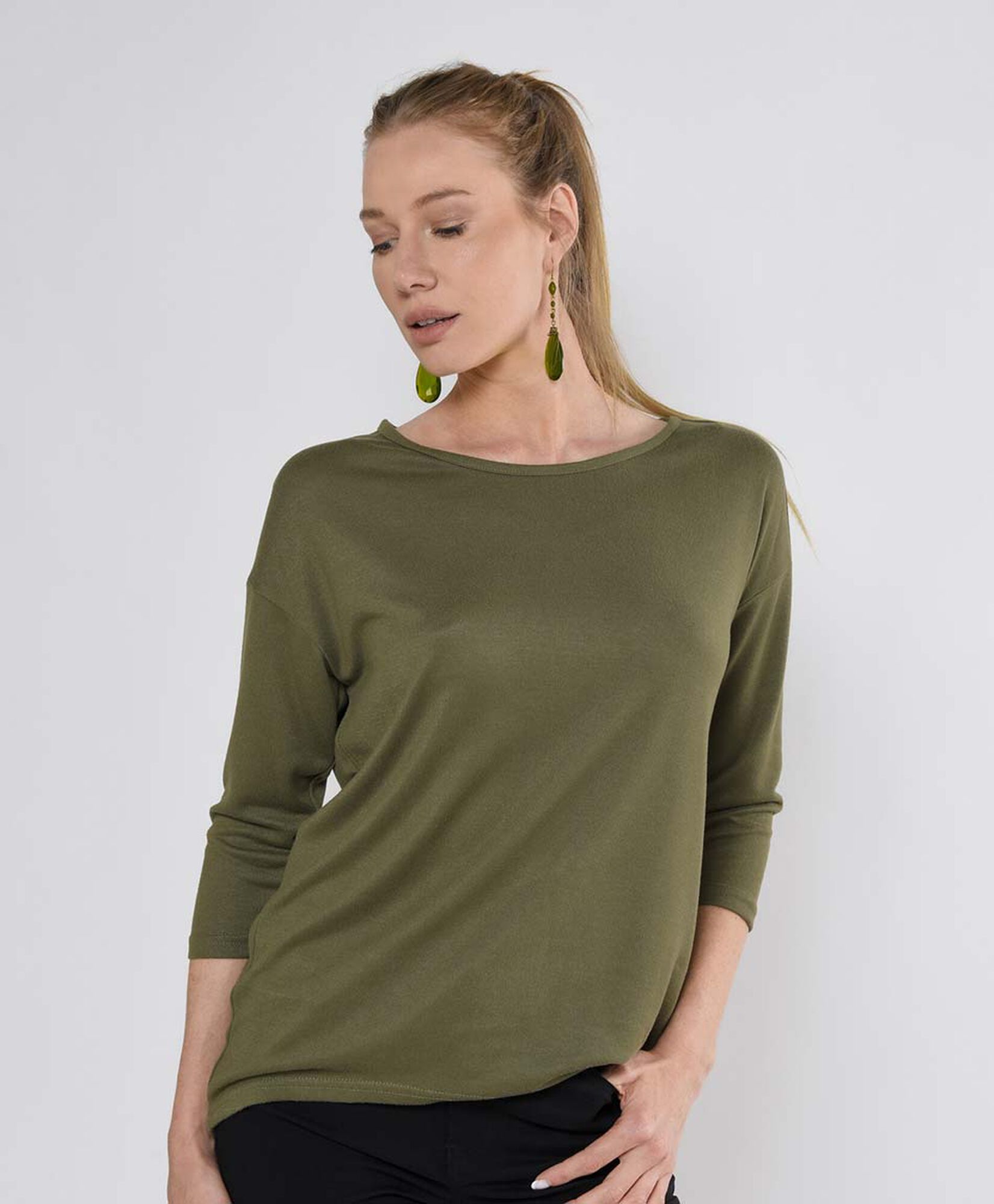 Polera mujer lisa oversize Polera mujer lisa oversize