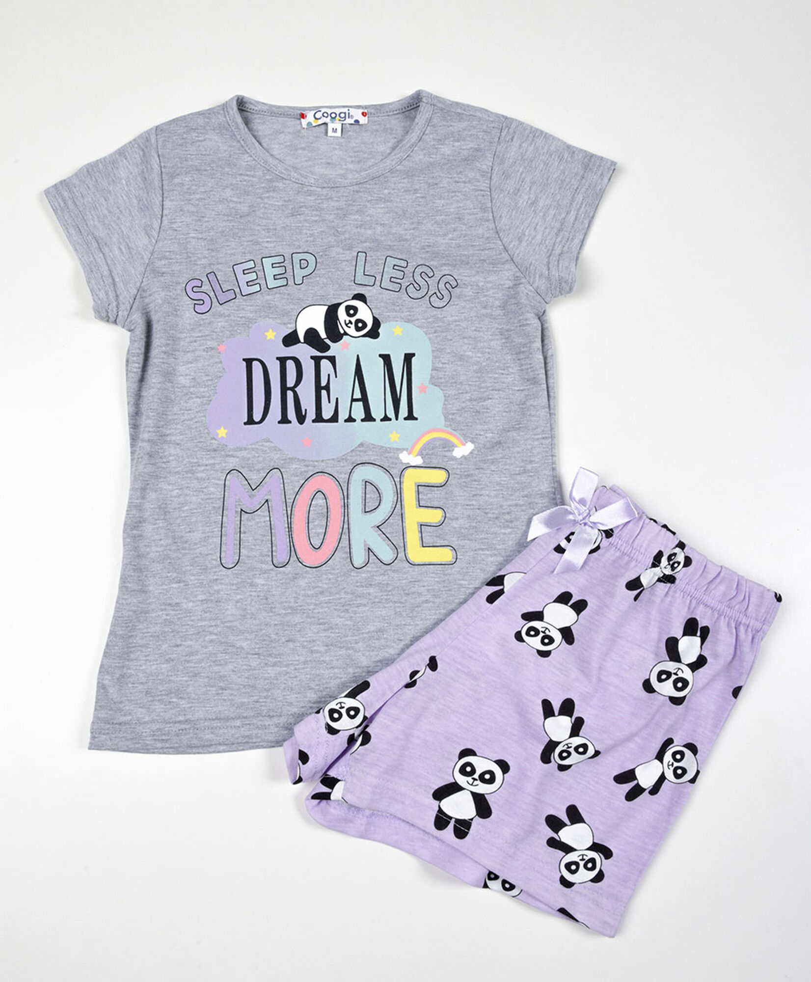 Pijama niña pandas short Pijama niña pandas short