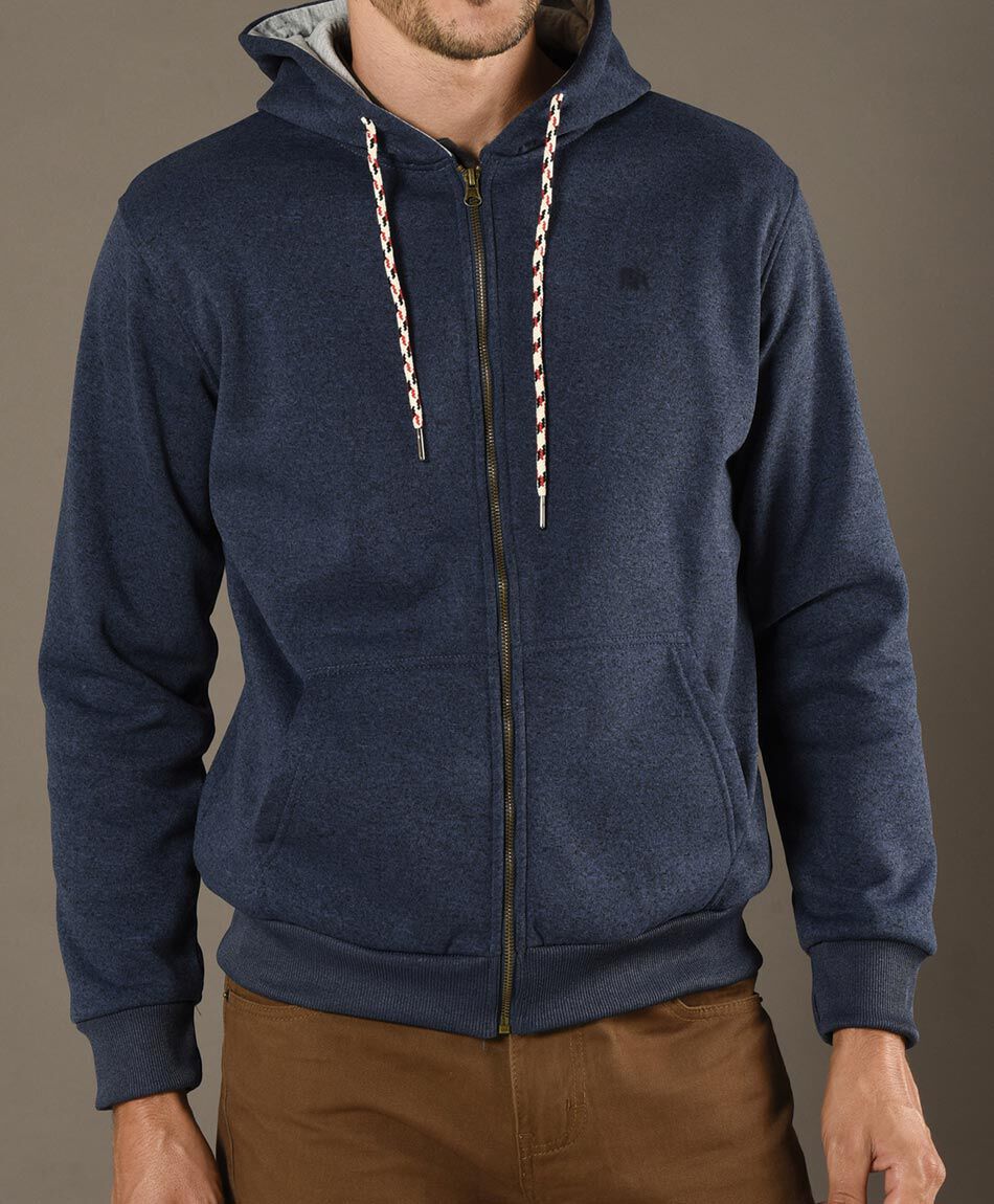 Poleron cierre capucha