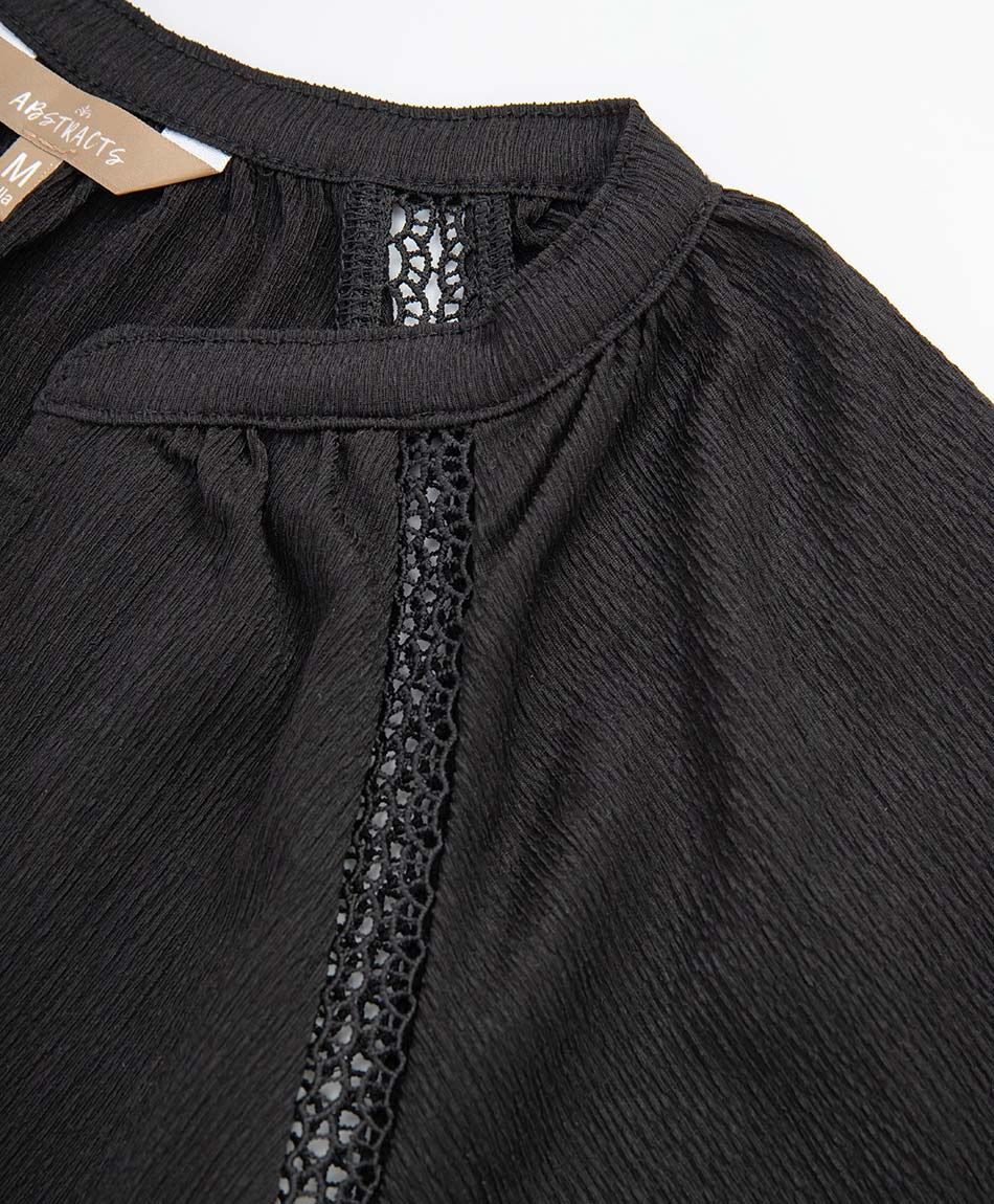 Polera mujer mao encaje
