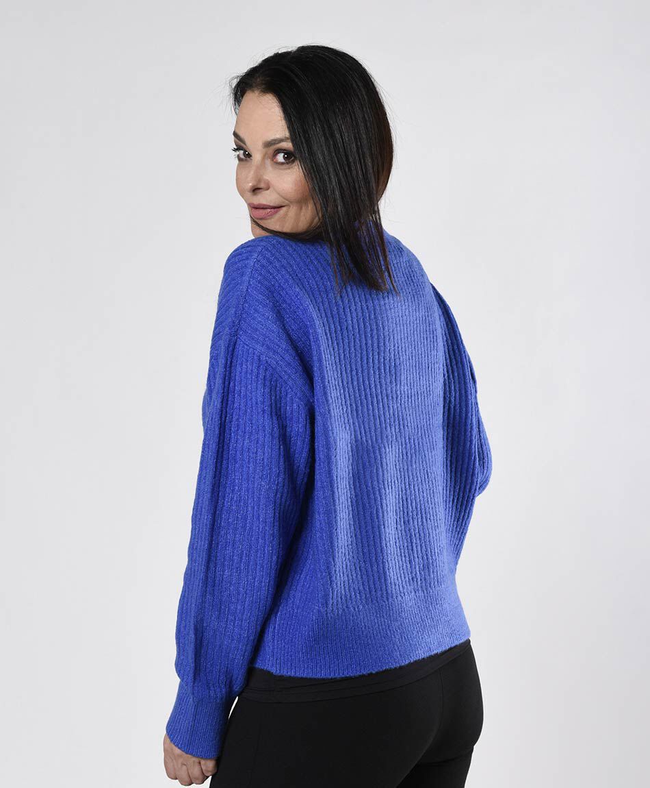 Cardigan mujer canal&eacute; vertical
