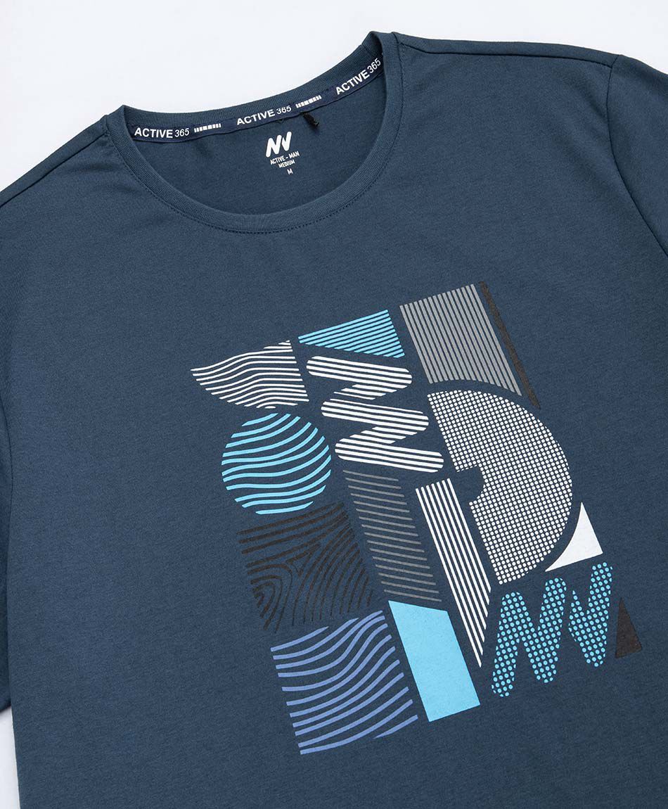 Polera deportiva hombre abstract