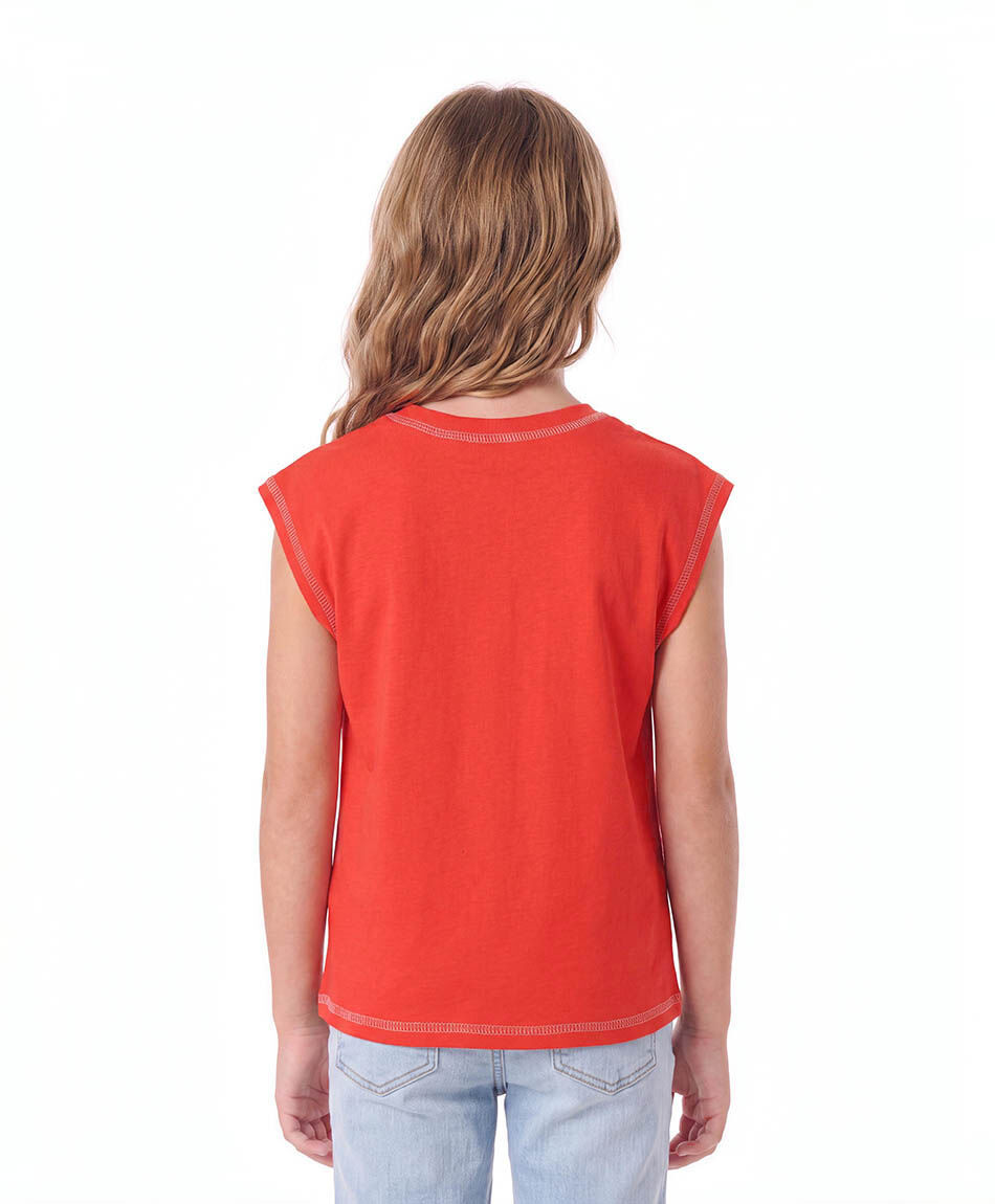 Polera ni&ntilde;a cherry