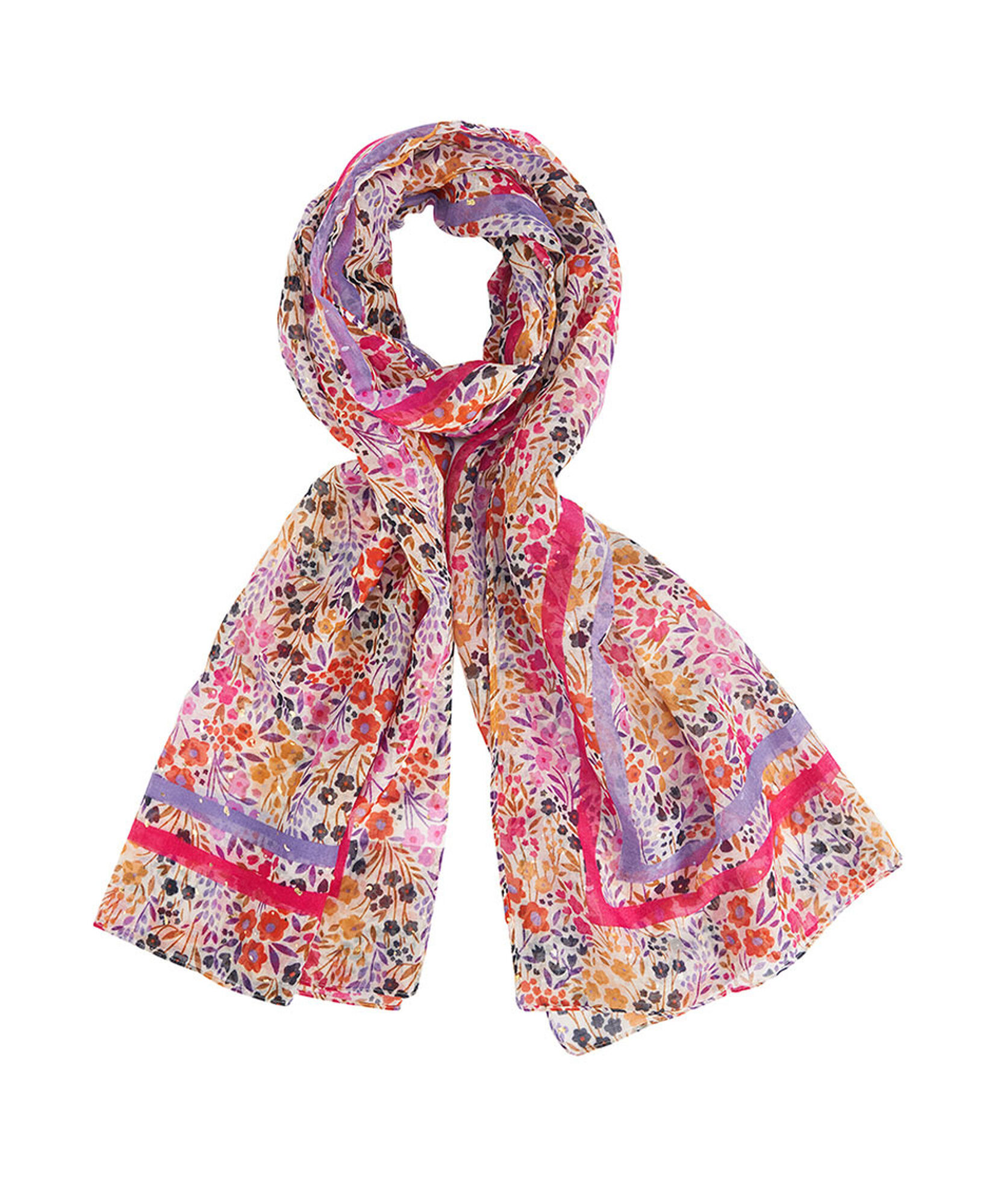 Pañuelo mujer floreado brillos Pañuelo mujer floreado brillos