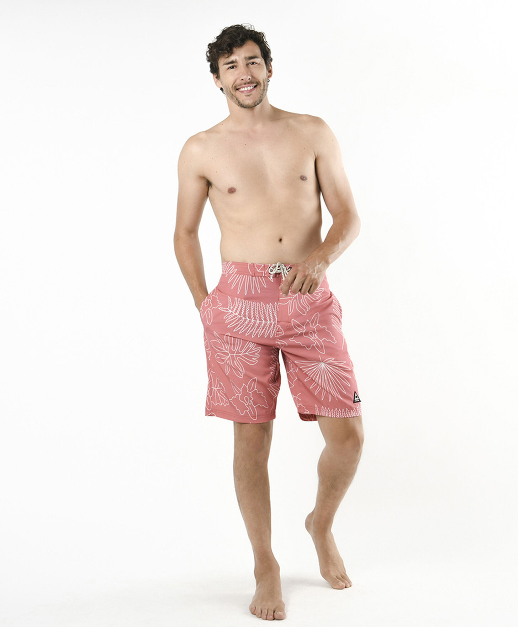 Traje de baño hombre hojas largo Traje de baño hombre hojas largo