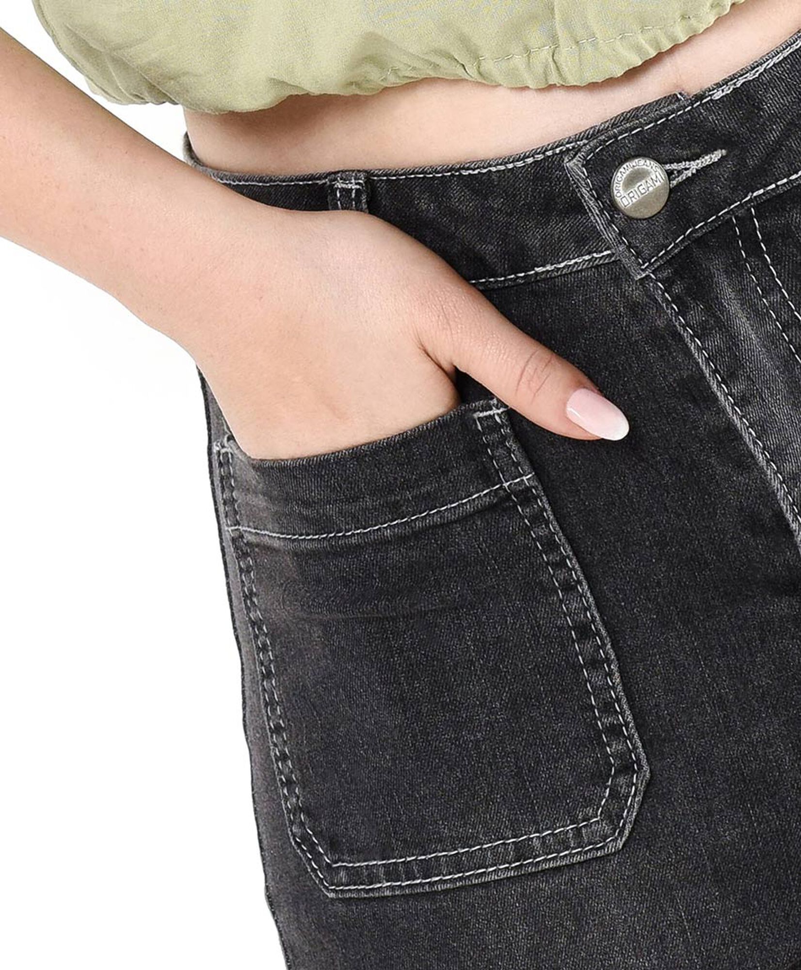 Jeans mujer cargo lazos Jeans mujer cargo lazos