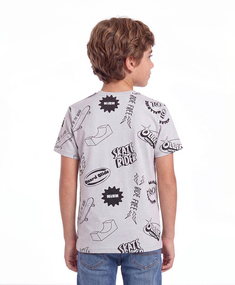 Polera ni&ntilde;o skate ollie