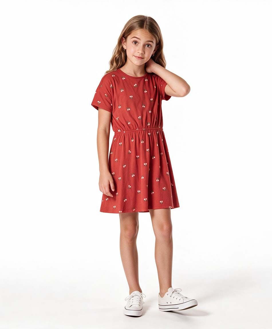 Vestido ni&ntilde;a cerezas