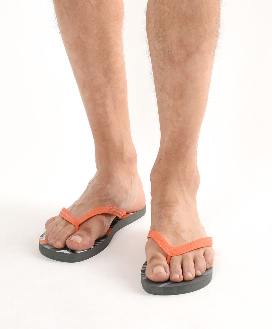 Hawaiana hombre l&iacute;neas naranja