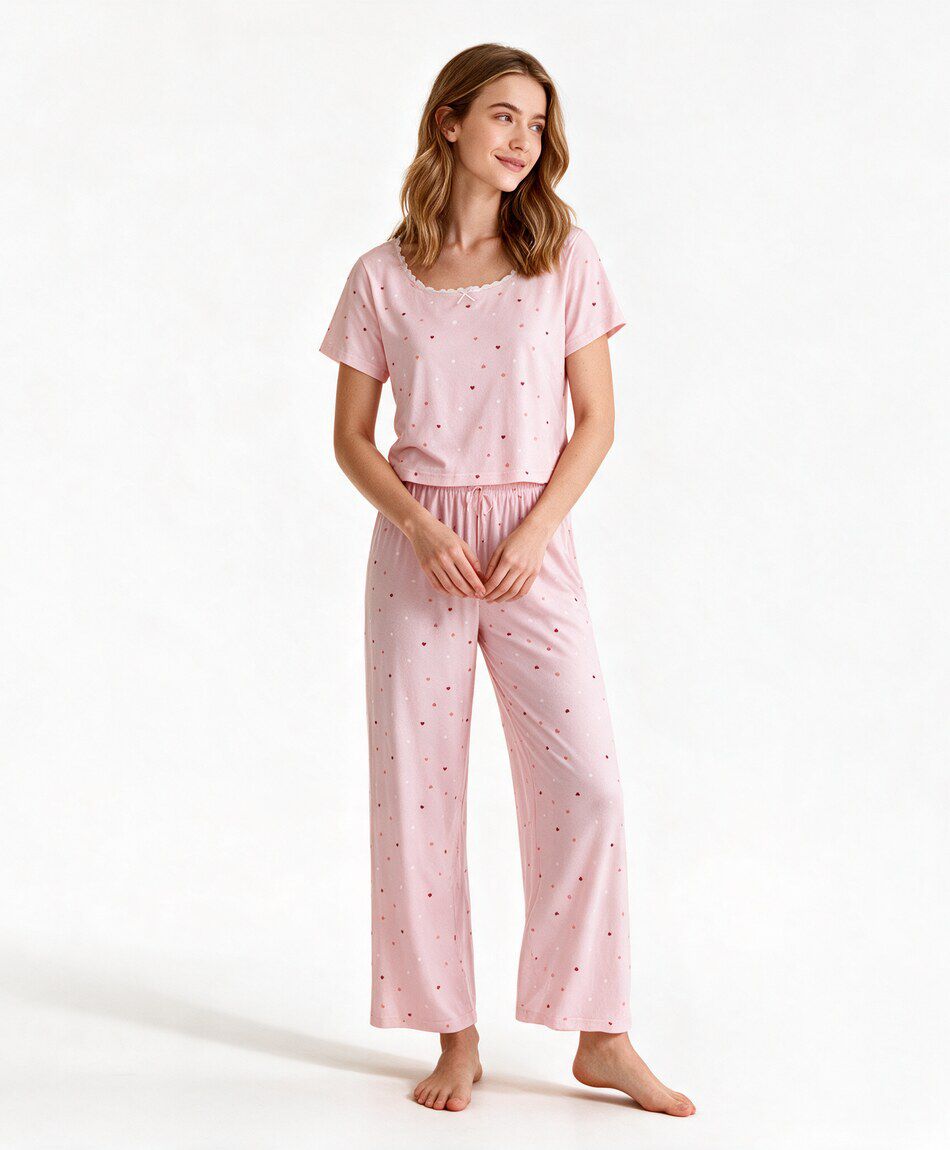 Pijama mujer corazones