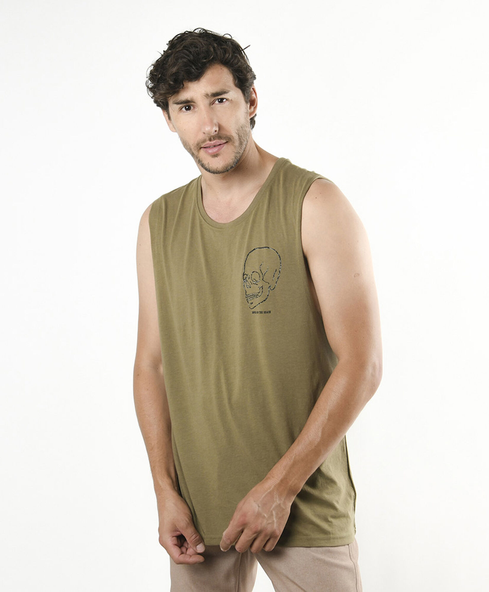 Polera hombre urbana sin mangas Polera hombre urbana sin mangas