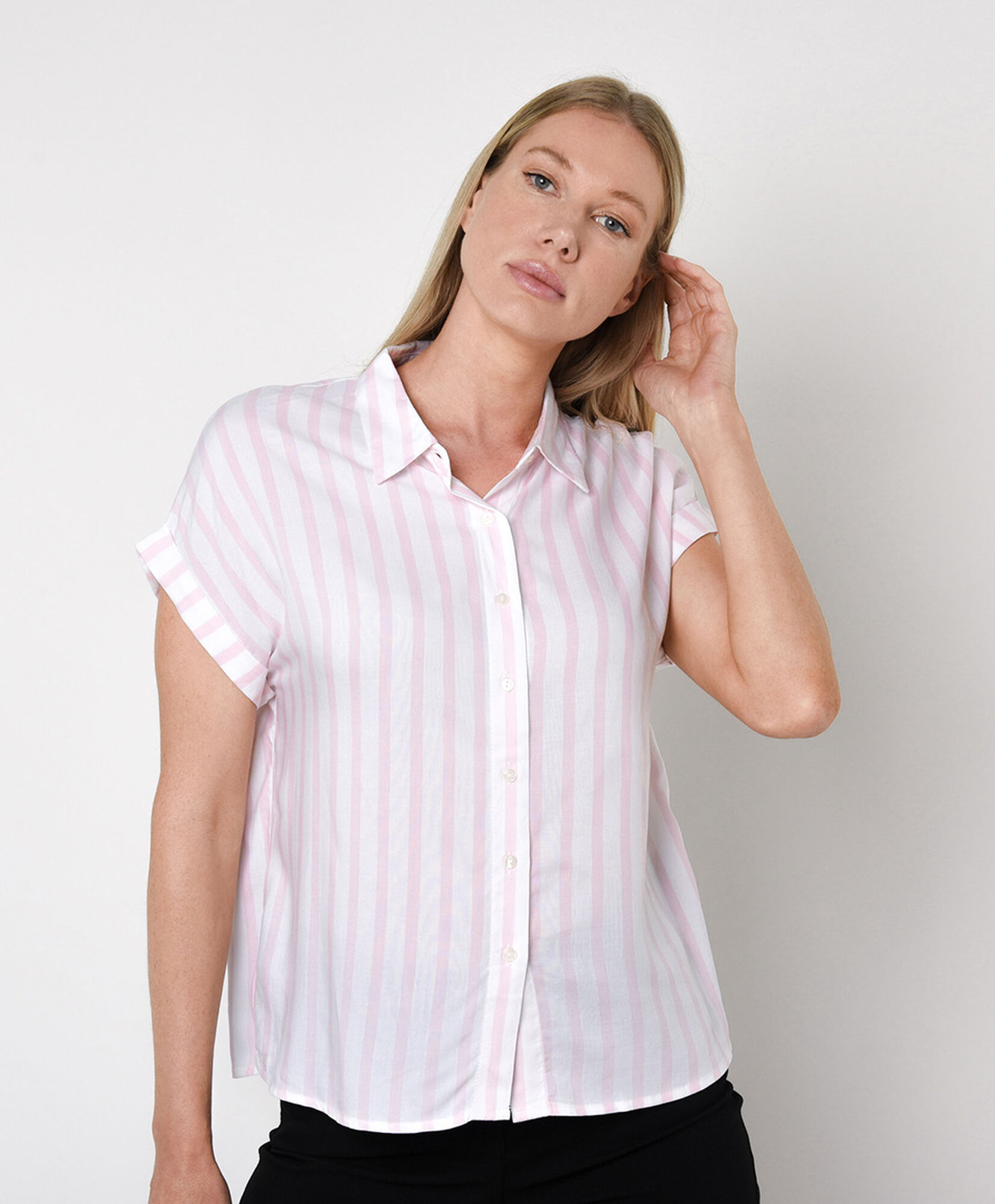 Blusa mujer rayas rosa Blusa mujer rayas rosa