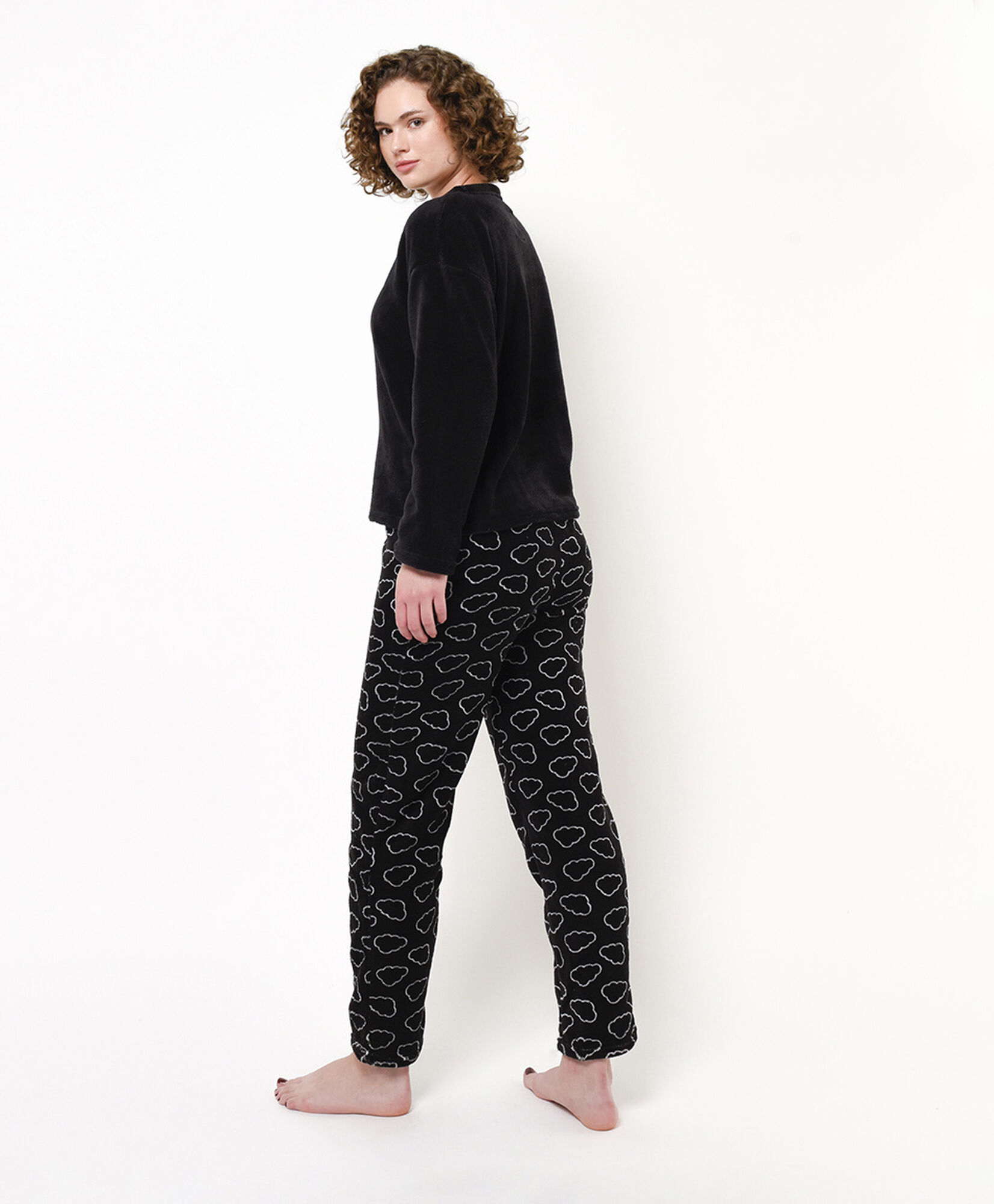 Pijama mujer polar perro blanco Pijama mujer polar perro blanco