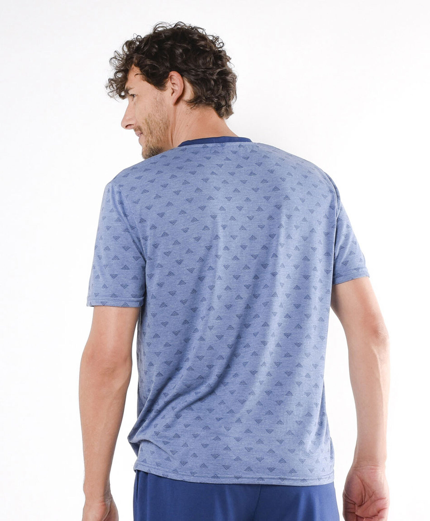 Pijama hombre bolsillo azul Pijama hombre bolsillo azul