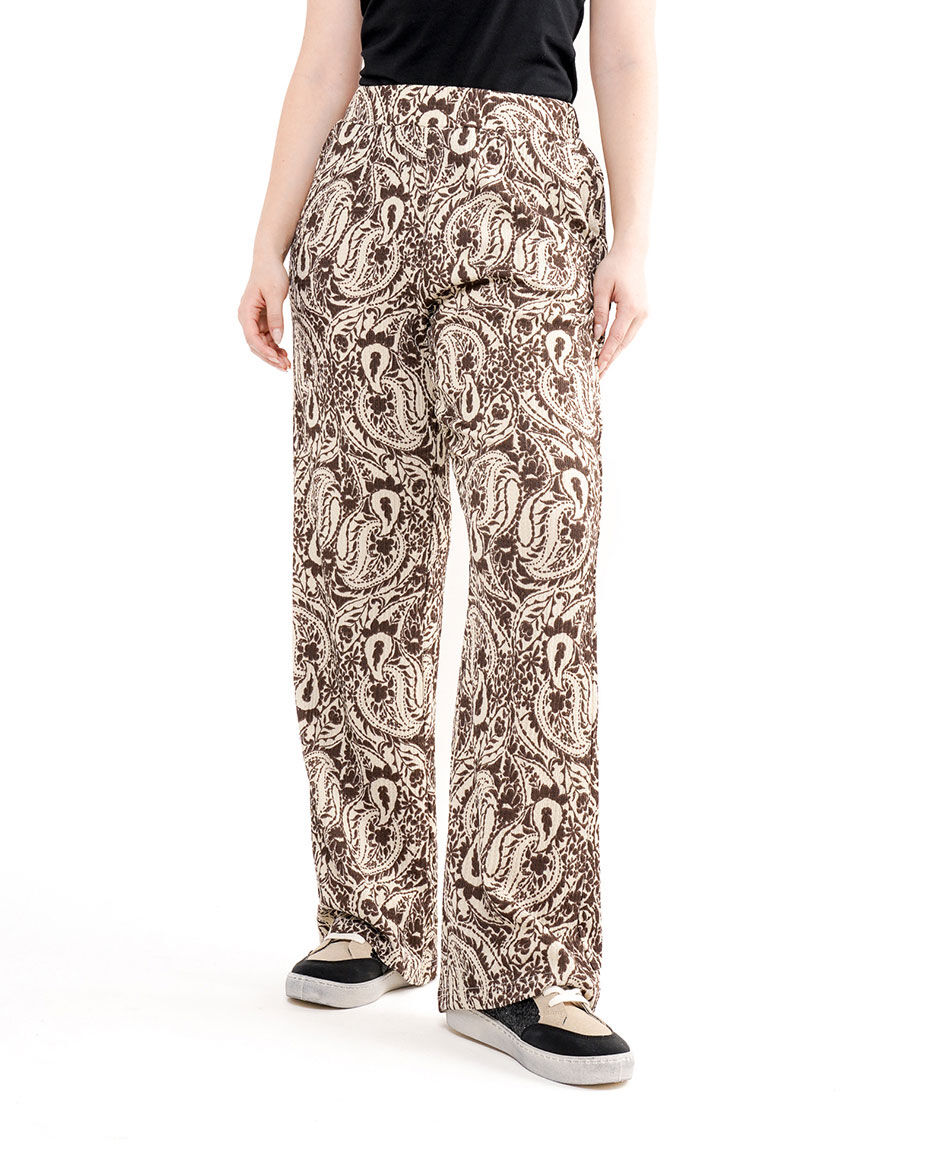 Pantal&oacute;n mujer dibujos abstractos