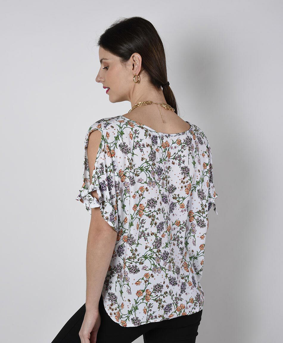 Blusa oversize manga corta