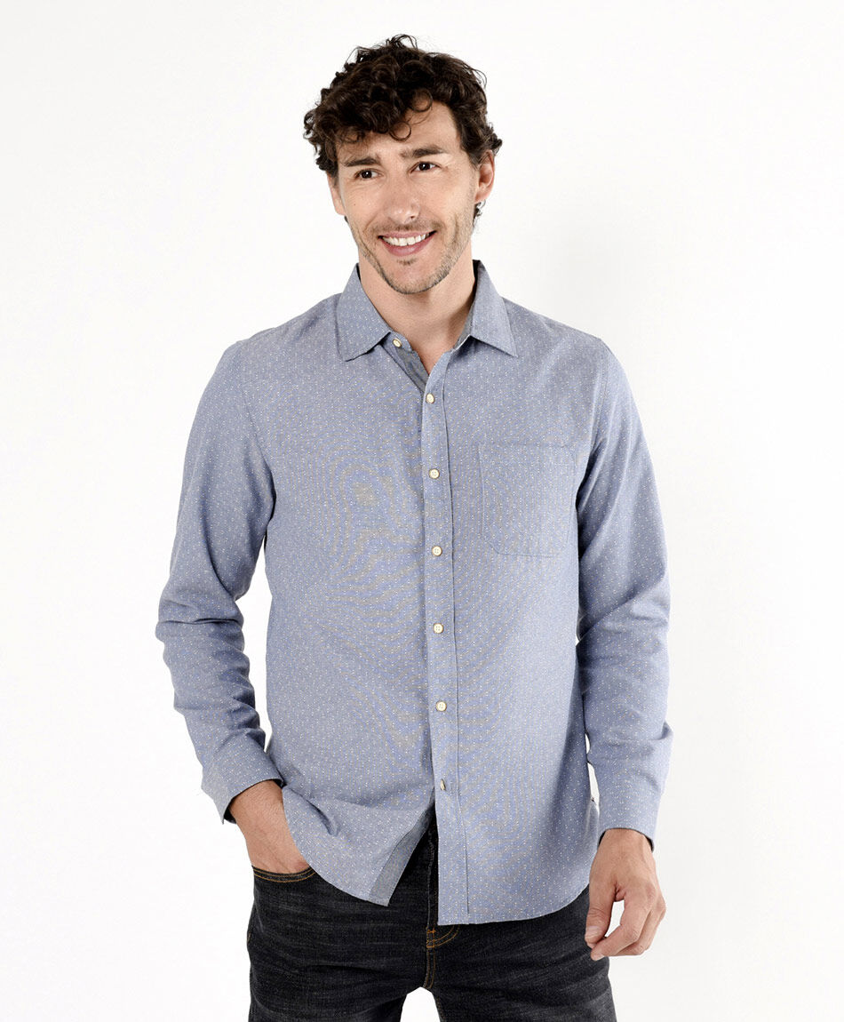 Camisa hombre gris