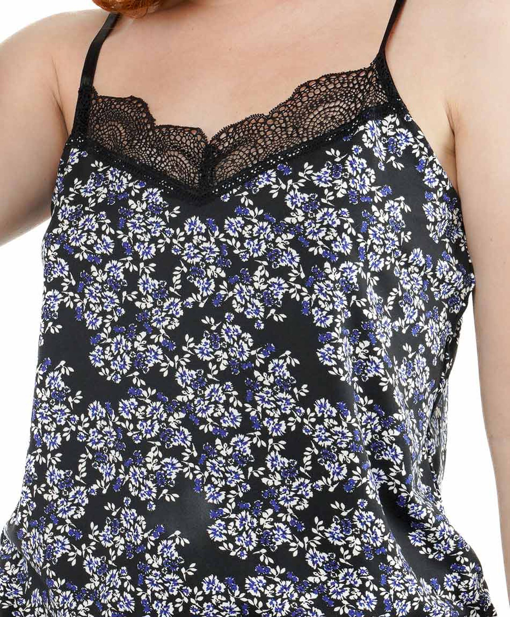 Baby doll mujer floreado encajes negro Baby doll mujer floreado encajes negro