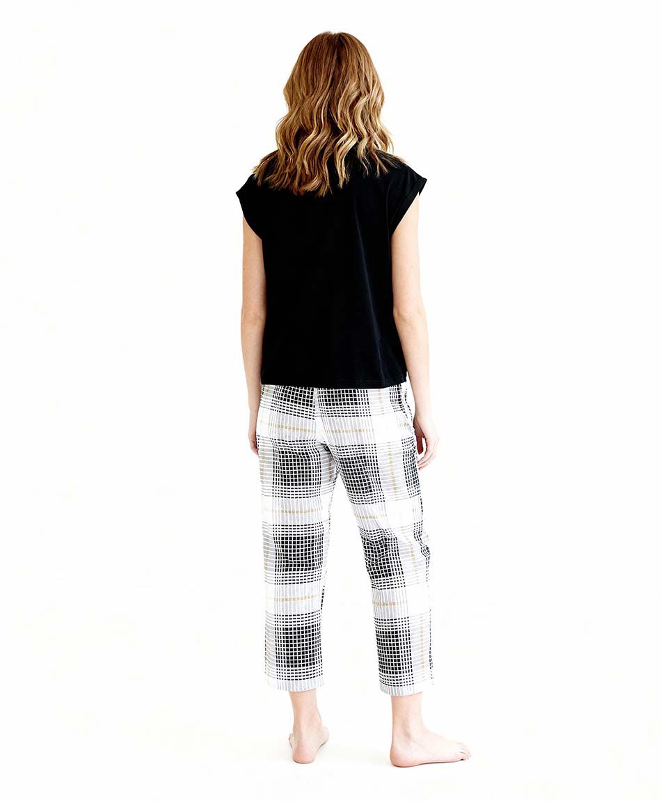 Pijama mujer capri gato escoc&eacute;s