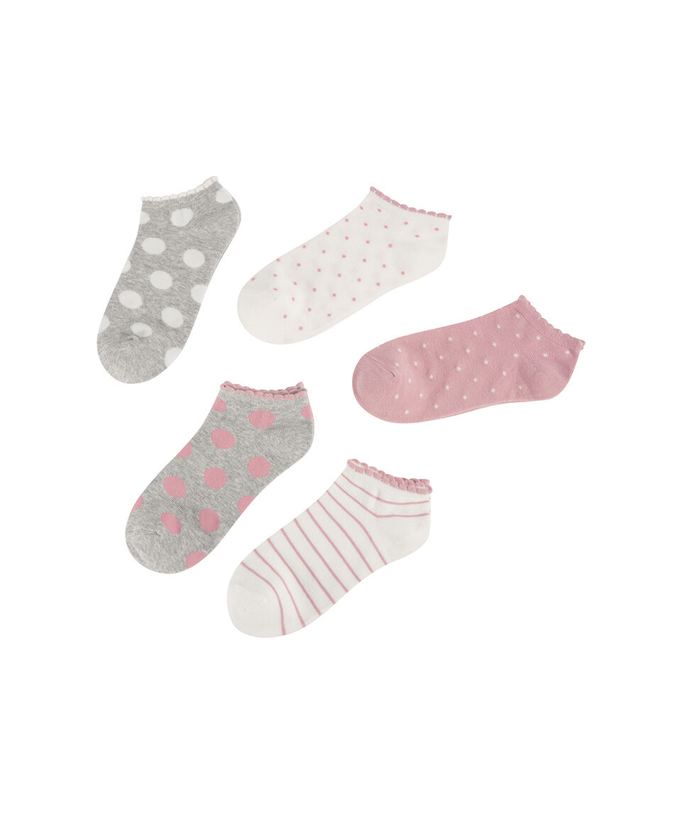 Pack 5 calcetines mujer puntos