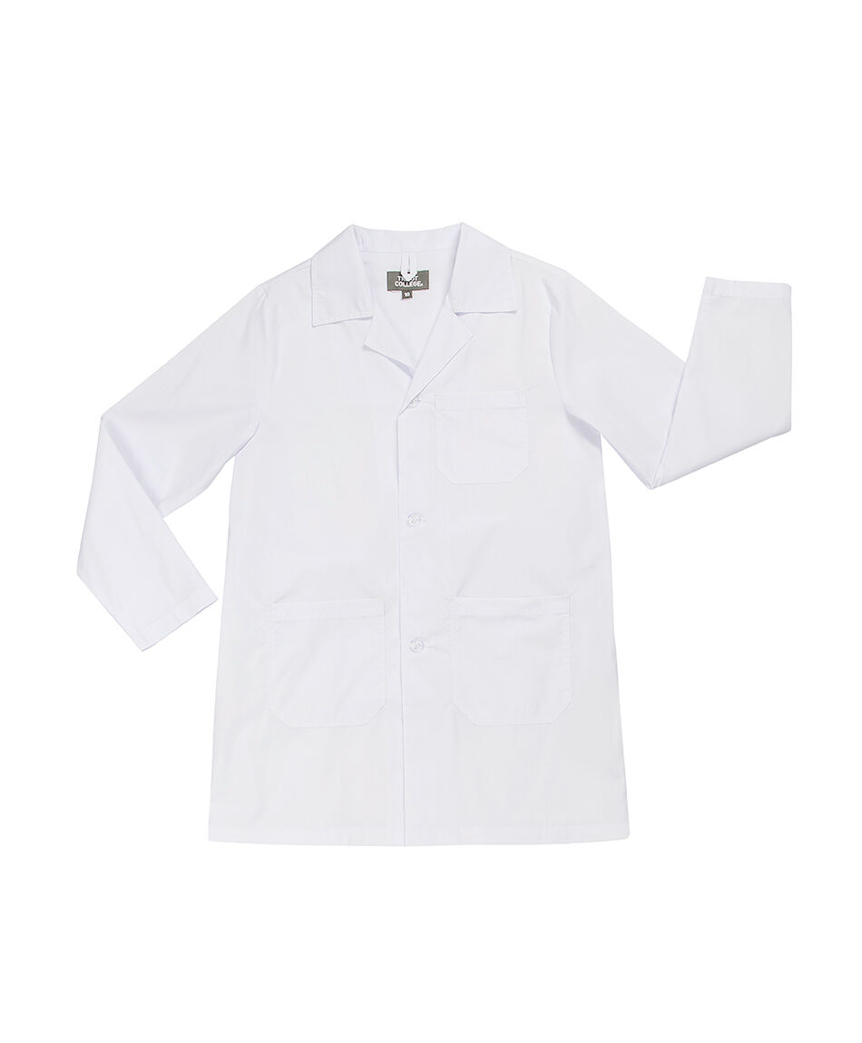 Cotona escolar bolsillo triple blanca