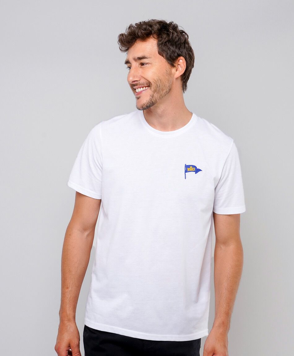 Polera hombre lisa bandera