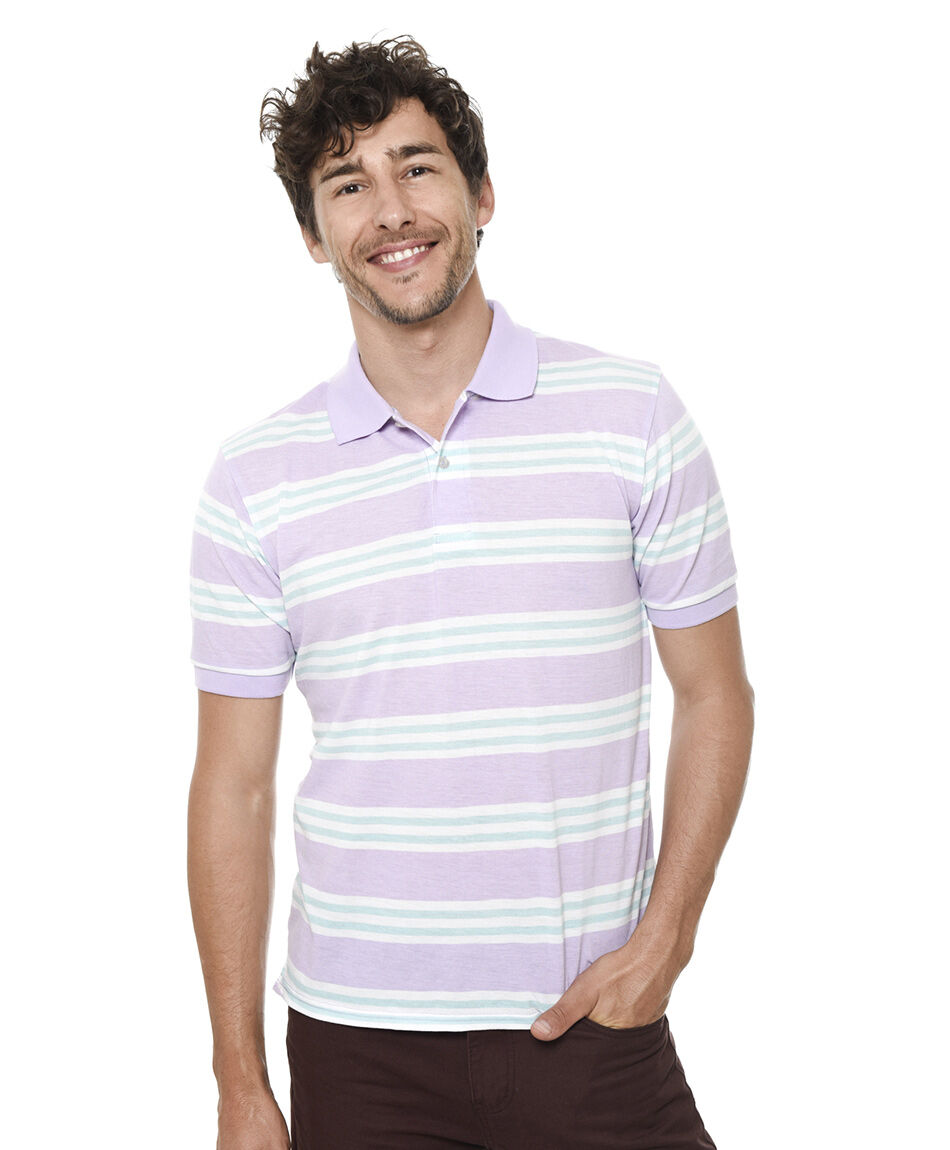 Polera polo rayas