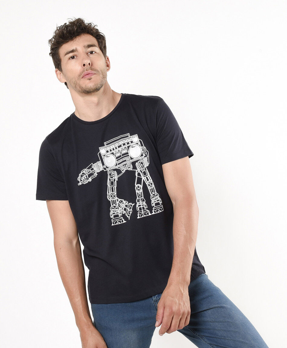 Polera hombre estampado radio