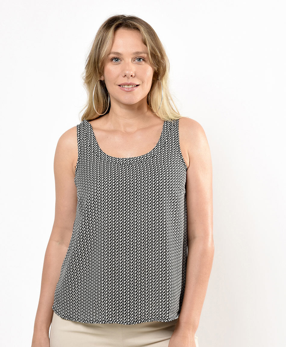 Blusa mujer lazo en espalda