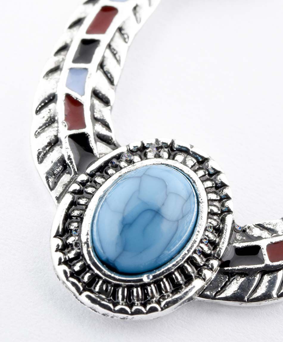 Aros mujer piedra azul 2 piezas