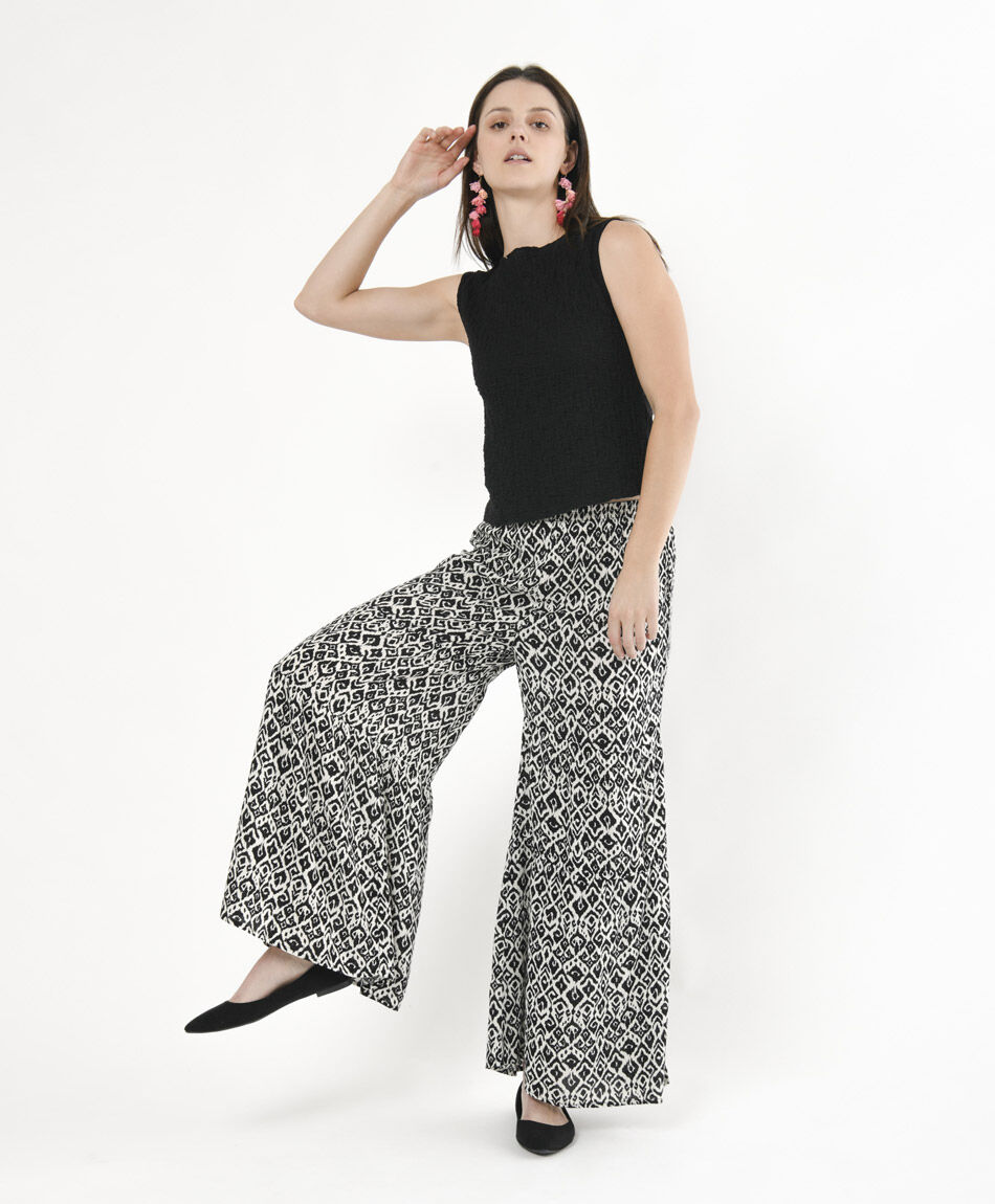 Pantalón mujer bicolor
