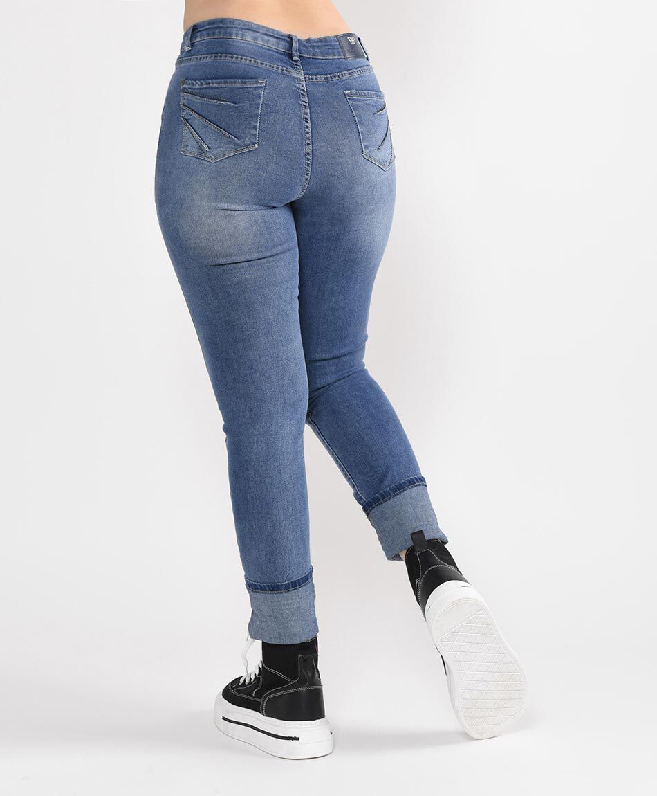 Jeans tiro alto skinny fit