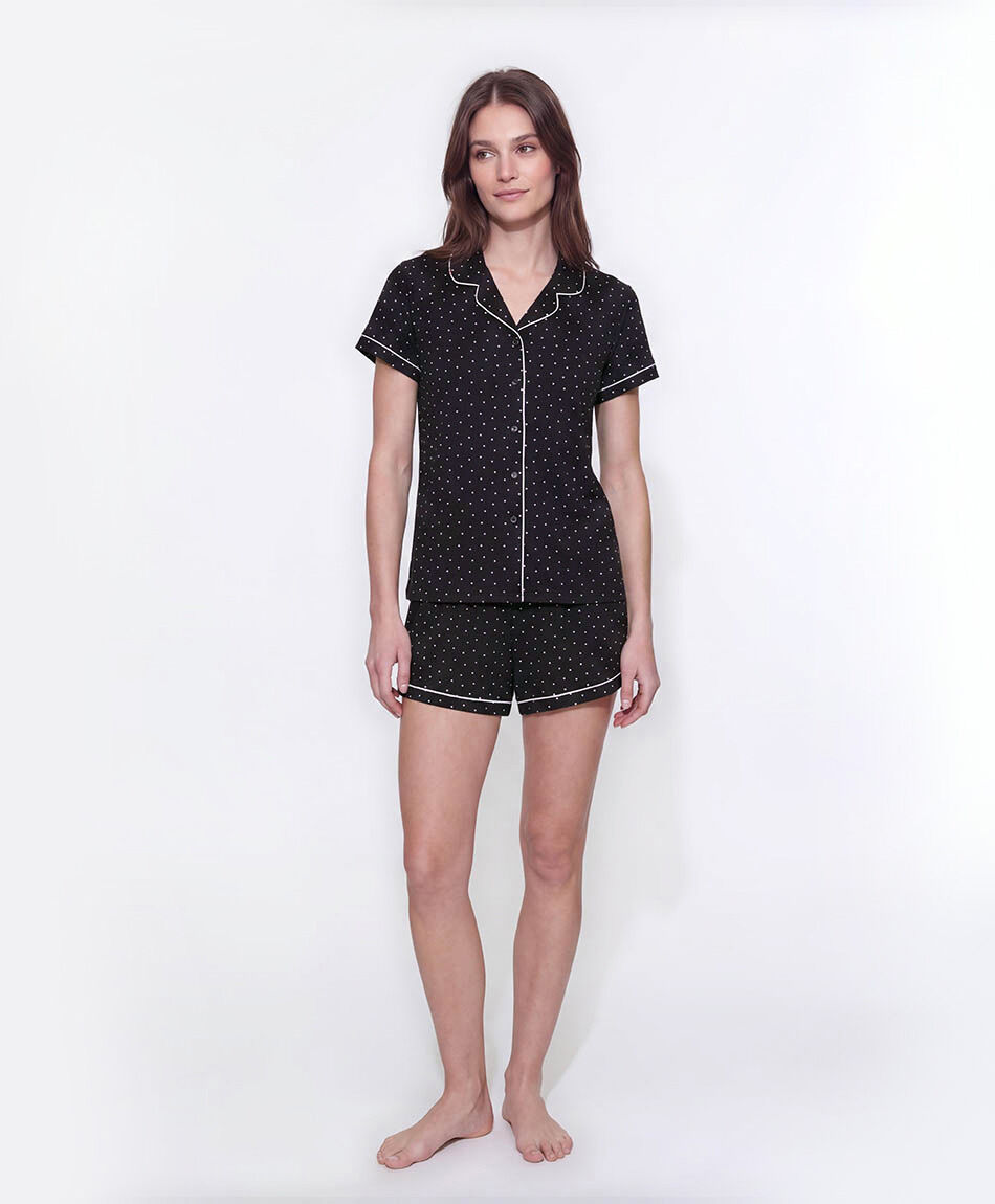 Pijama mujer camisero  puntos