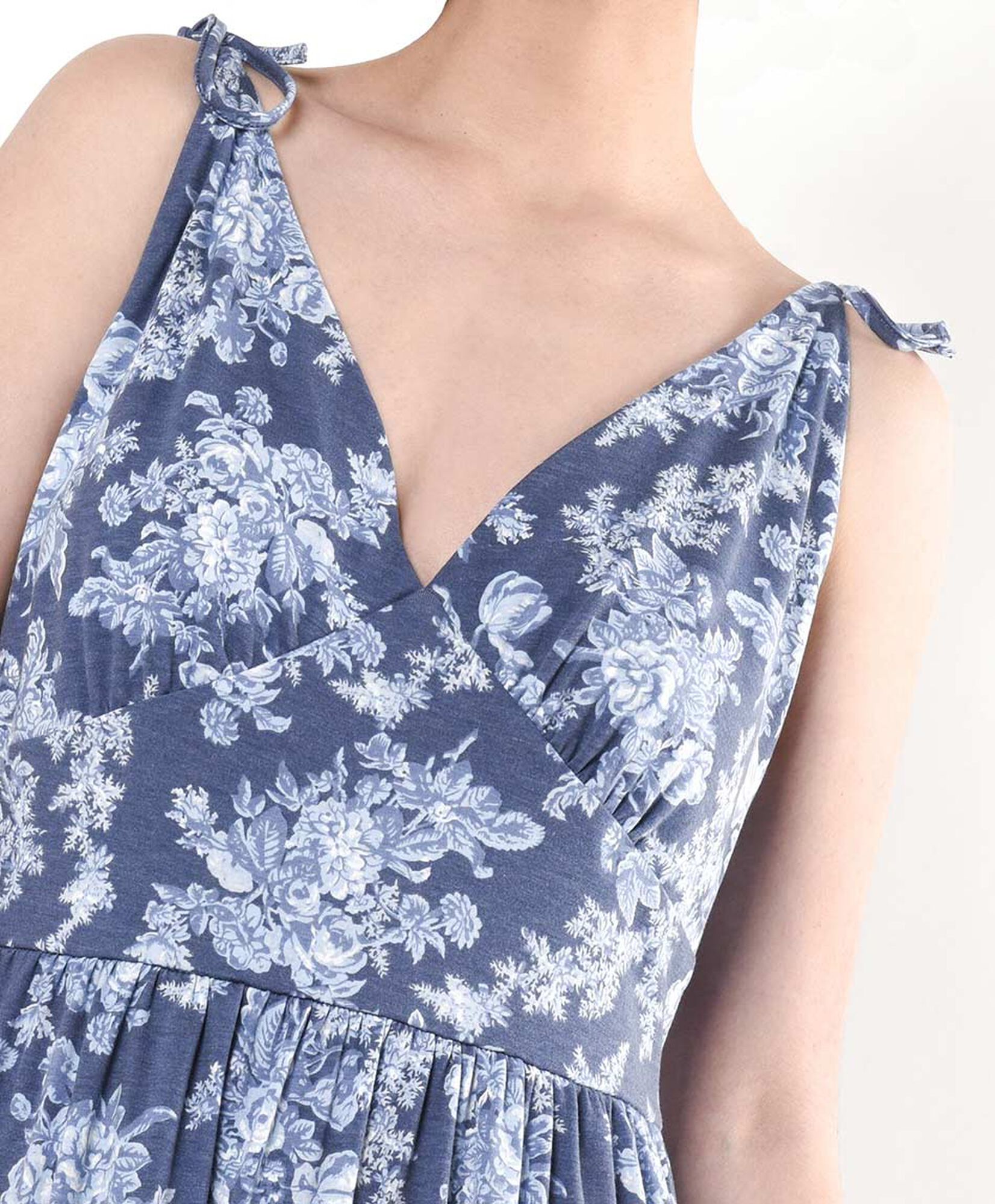 Vestido mujer floreado azul Vestido mujer floreado azul