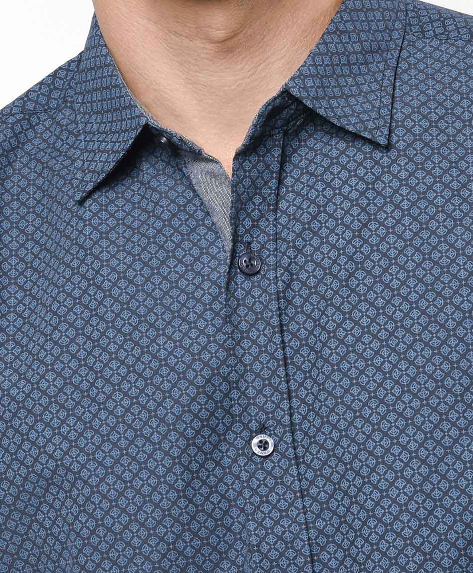 Camisa hombre navy print Camisa hombre navy print