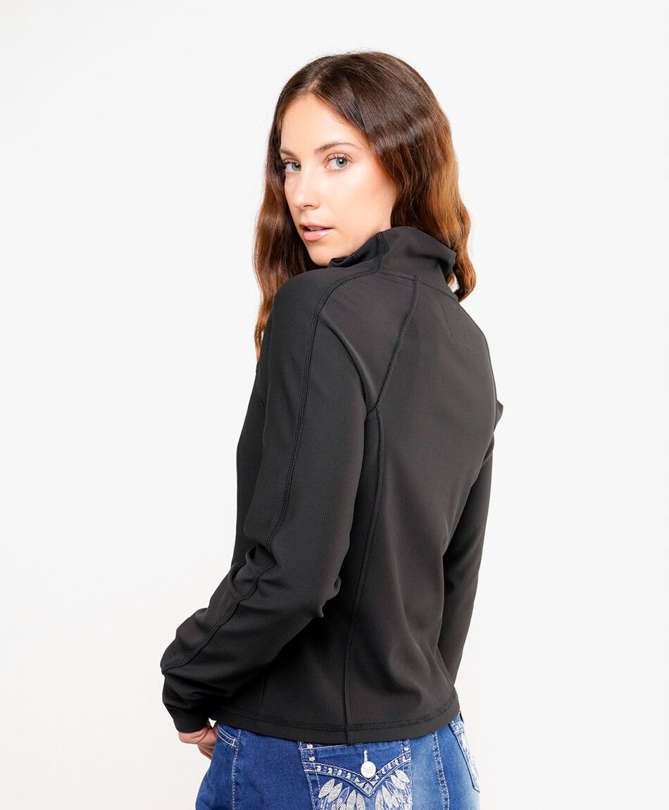 Chaqueta mujer entallada lisa