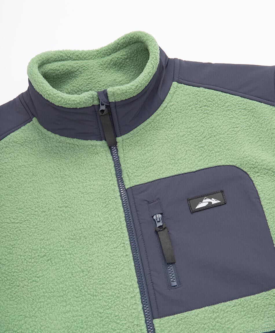 Chaqueta hombre polar bicolor