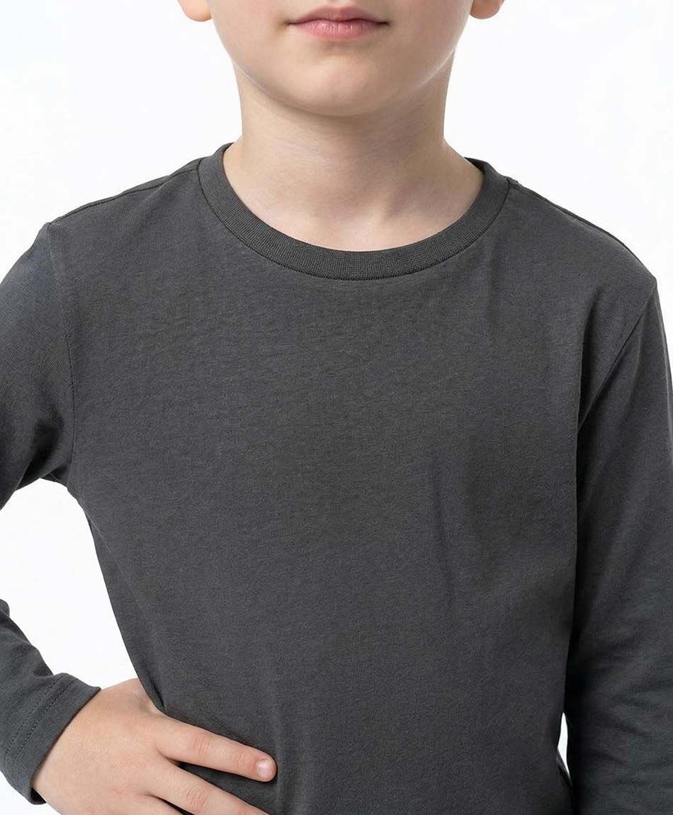 Polera ni&ntilde;o b&aacute;sica manga larga
