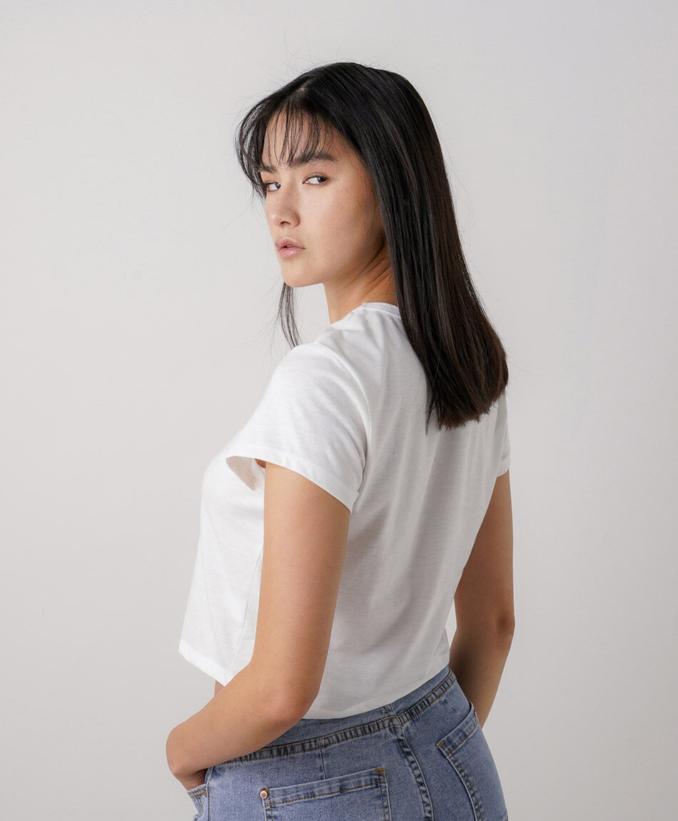 Polera mujer paradise crop