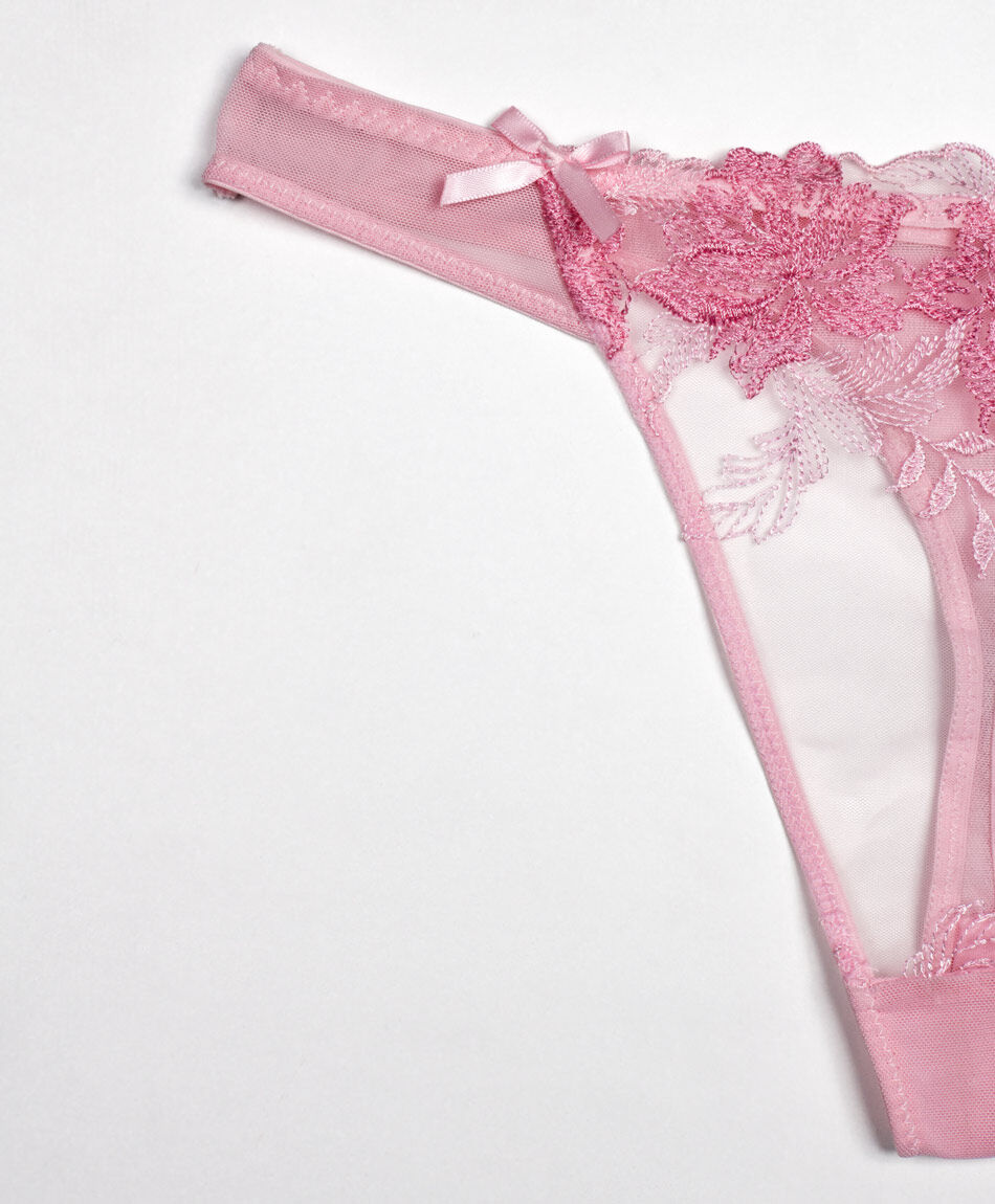 Colaless mujer encaje pink flower