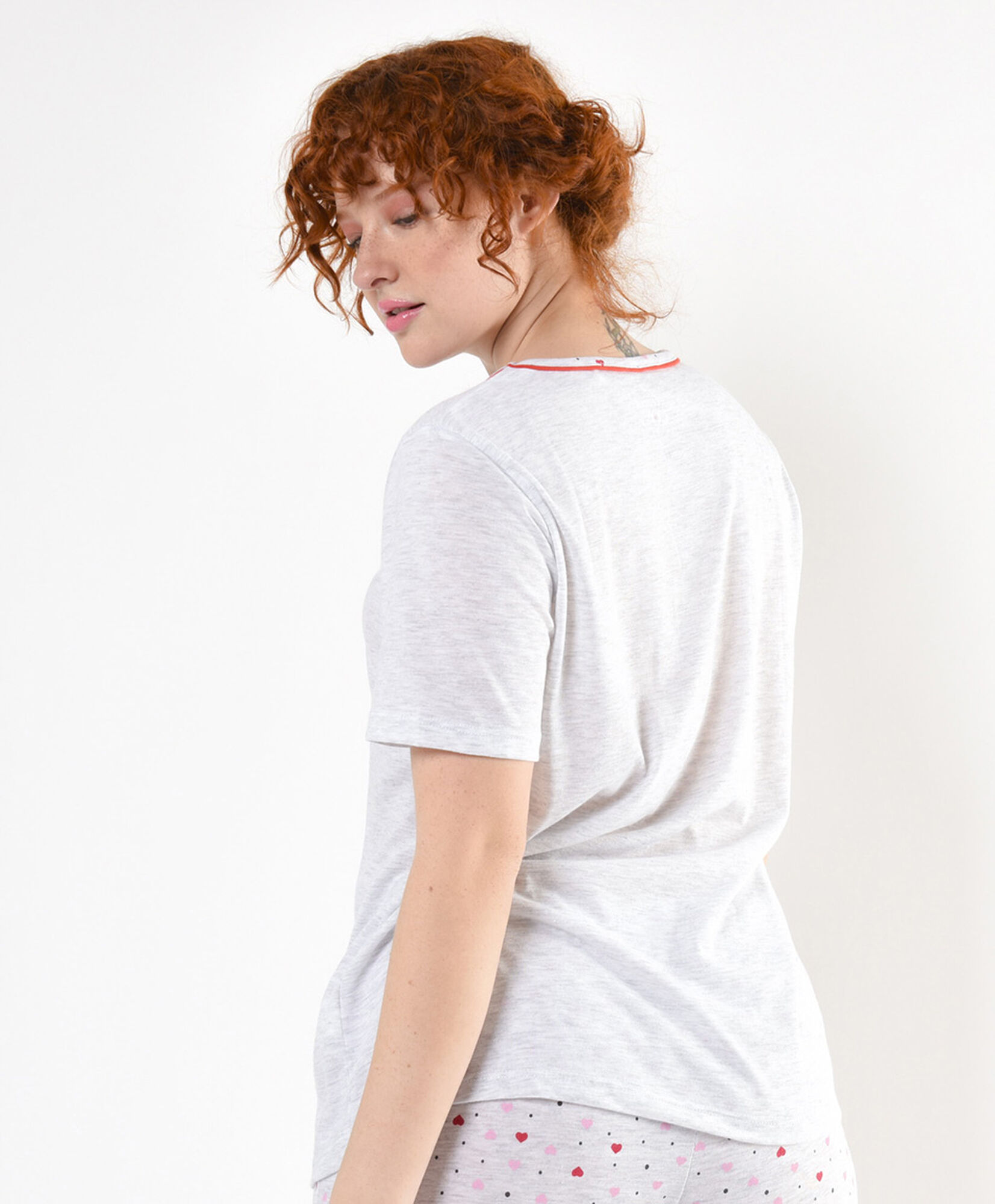 Pijama mujer corazones capri Pijama mujer corazones capri