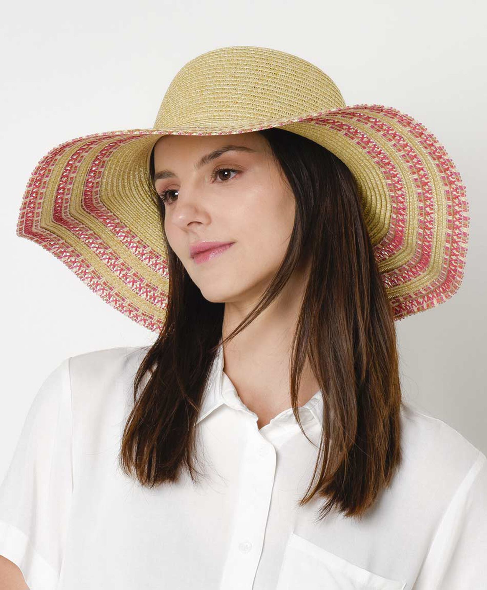 Sombrero mujer líneas colores Sombrero mujer líneas colores