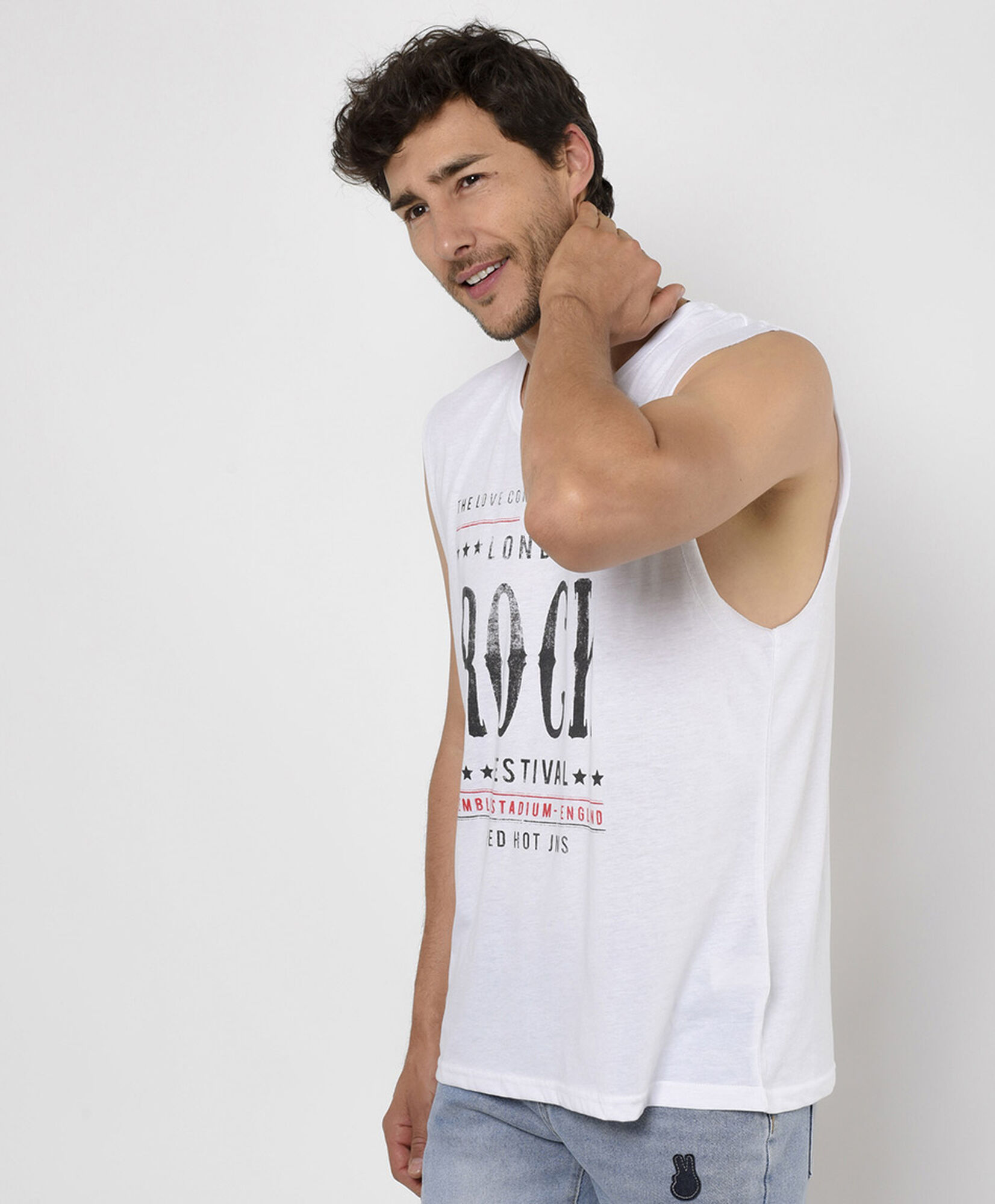 Polera hombre rock sin mangas Polera hombre rock sin mangas