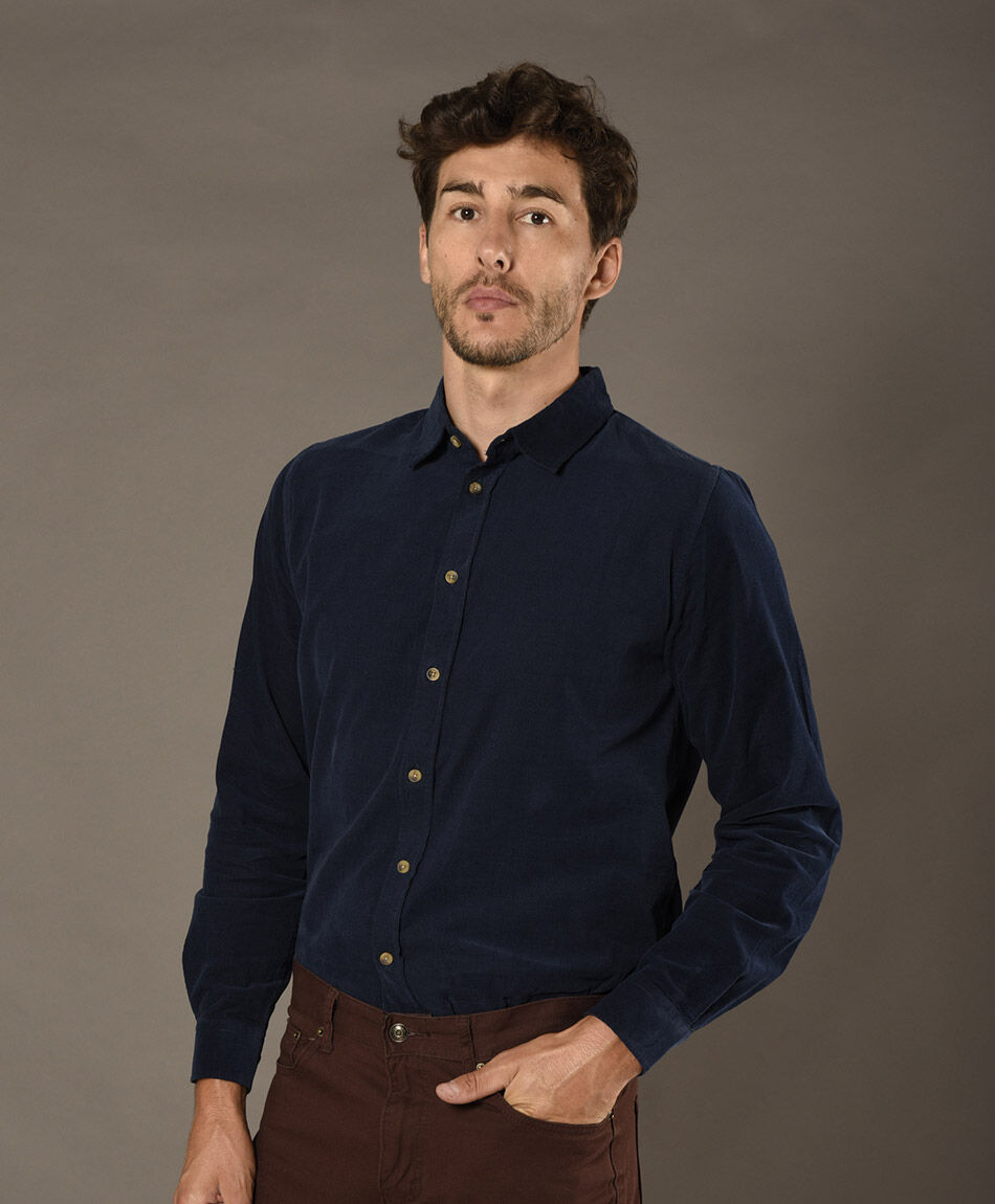 Camisa sin estampado manga larga