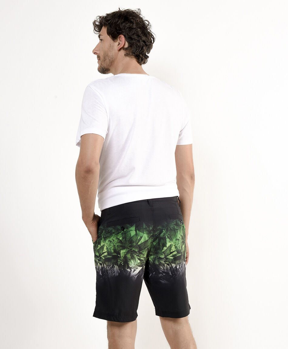 Bermuda hombre print bicolor